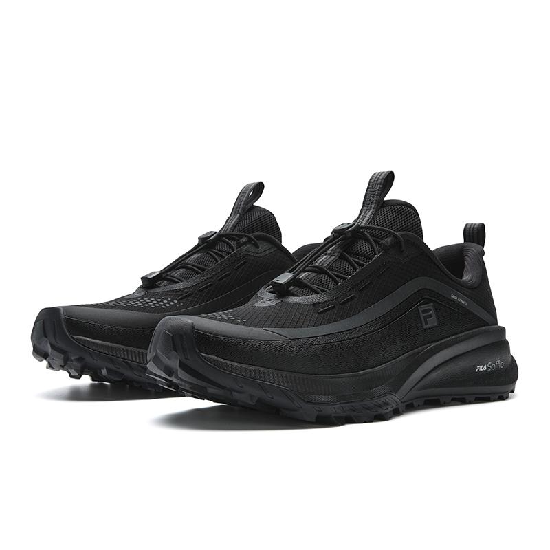 Fila LYNX3+ Амортизация Устойчивость к истиранию Покрытие Легкие Низкие Outdoor Обувь Мужская Скачущая Лошадь Черный A12M611203FBB