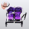 Double Stroller Rain Cover Universal Weather Shield for Side by Side Baby Stroller Waterproof Twin Pram Pushchair Raincoat Baby Outdoor Activities
