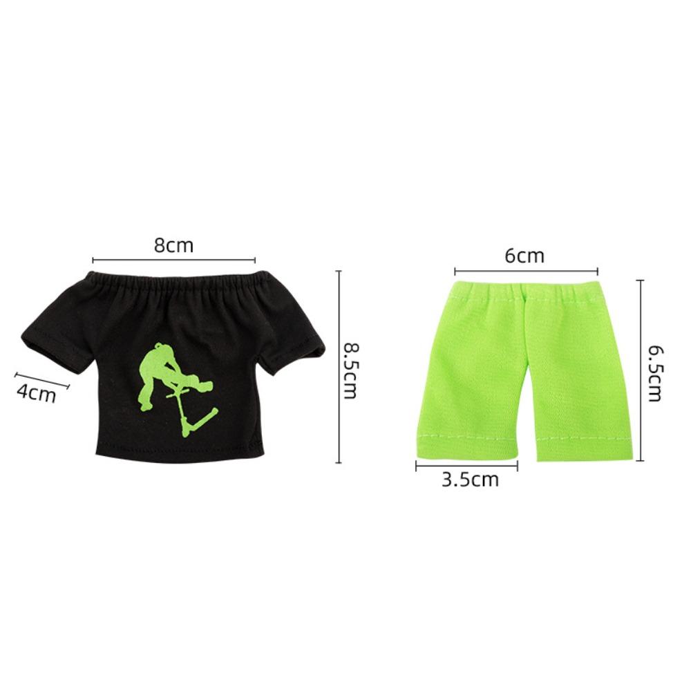 Shoes Finger Clothing Clothes Kit With Pants & Shoes Small Finger Skateboard Finger Scooter Set