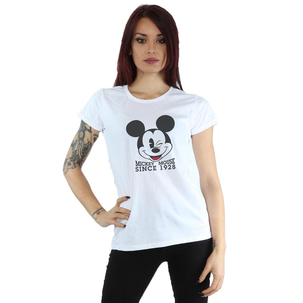 Disney Womens/Ladies Mickey Mouse Since 1928 Cotton T-Shirt