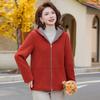 Aged Autumn and Winter Coat, Foreign Style Top, Large Size Women's Clothing, Winter Casual Coat