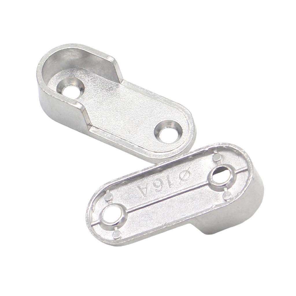 4x Овальная опора для вешалок из сплава, гнездо для вешалок для одежды, круглый кронштейн, утолщенные металлические кронштейны для вешалок для одежды