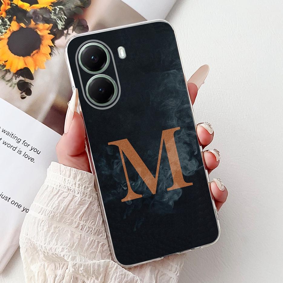 Для Xiaomi Poco X7 Pro Чехол Роскошный Чехол с Буквами Прозрачный Силиконовый Мягкий Тонкий Чехол для Телефона Для Xiaomi Poco X7 PocoX7 Pro X7Pro 5G Чехлы