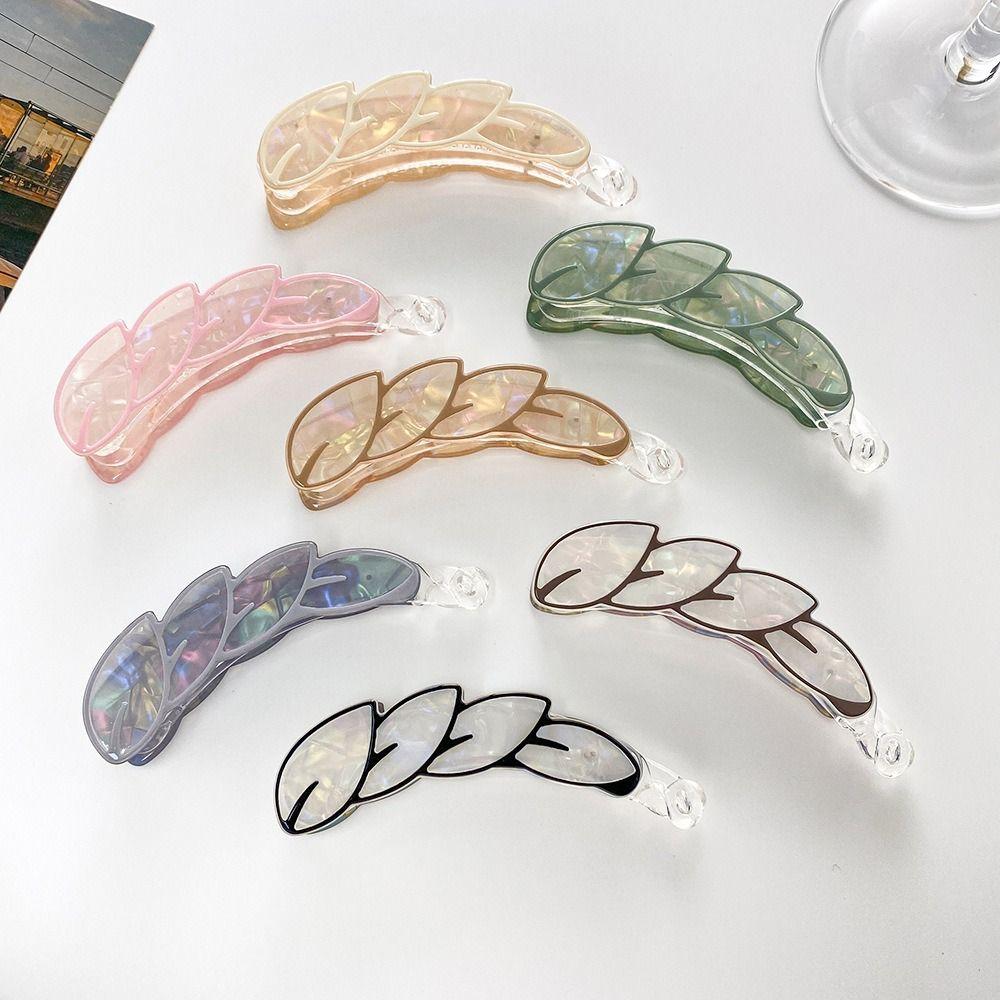 Новые 10 см Банановые Заколки для Волос Акриловые Цветные Листья Зажим для Хвоста Аксессуары для Волос Зажимы-Захваты Зажим-Клешня на Затылок