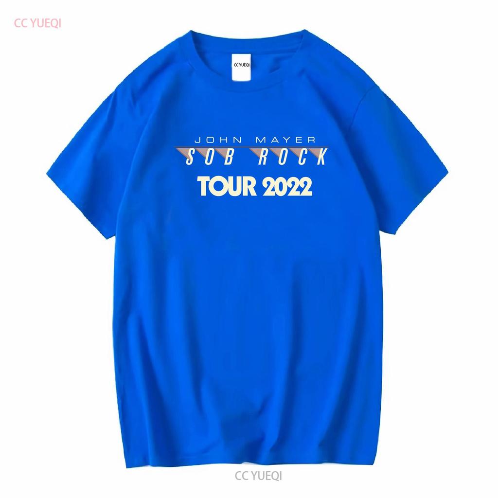 John Mayer SOB Rock Tour 2022 CREW Black T Shirt M vintage Washed designer clothes Comfortable homme Stretched Casual graphic