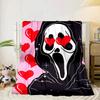 Ghostface Night Horror Blanket Flannel Blanket for bed, sofa, Camping, Hiking, Picnic Essentials, gift for family Fan gifts