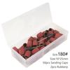 50pcs Nail Art Sanding Caps with Storage Box Nail Sand Bands Bit Pedicure Foot Care Cuticle Dead Skin Removing