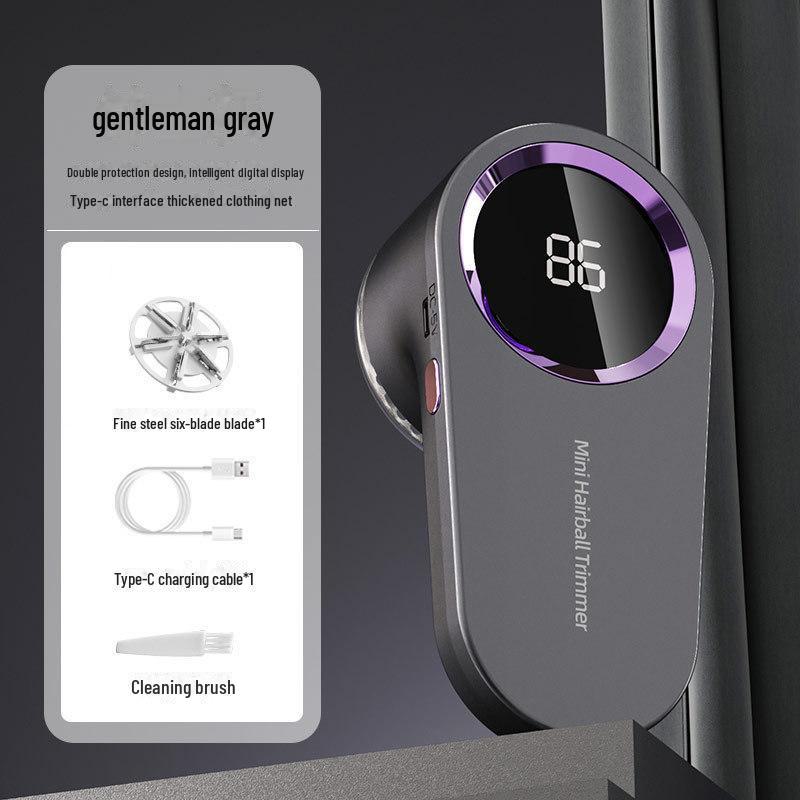 Бритва для ткани с цифровым дисплеем: Эффективно удаляет комки волос со свитеров и одежды