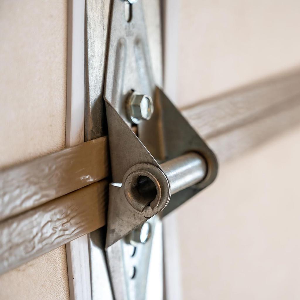 Упаковка из 6 портативных петель для гаражных ворот из нержавеющей стали, включает 8 винтов для прочного и высокопроизводительного ежедневного использования