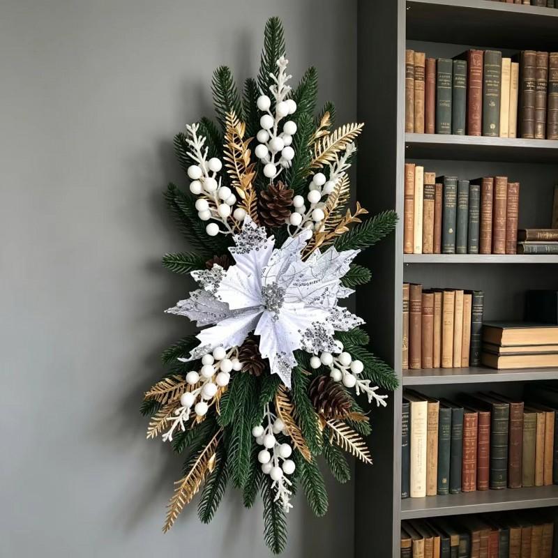 Christmas Stair Bow Ornament Nordic Home Decor New Party Atmosphere