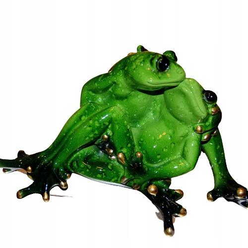 Frog Figurine - A Pair of Lovers in Embraces 8.5X17X11
