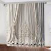 2 шт. 3D белая штора художественная штора, дизайн из полиэстерового материала с кулиской, спальня, украшение для дома
