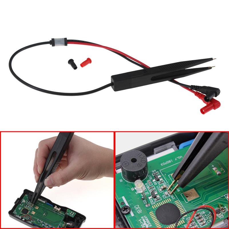 Тестовая ручка с зажимом SMD-мультиметр, щуп, пинцет, пластырь для измерения емкости, индуктивности, резистора, многофункциональный электрический инструмент