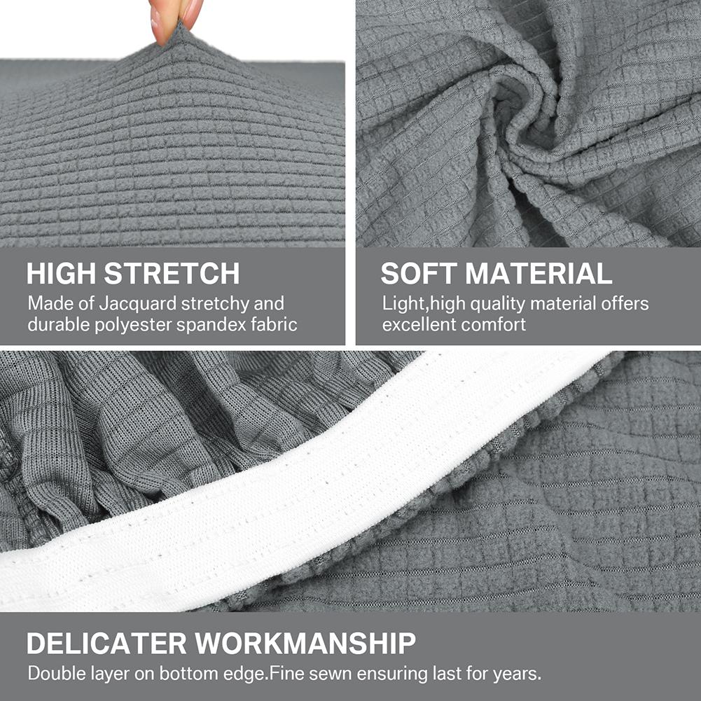 Stretch Jacquard Couch Cushion Covers Chair Sofa Covers Seat Cushion Slipcovers Cushion Protector for 1-2-3 Seaters Replacement