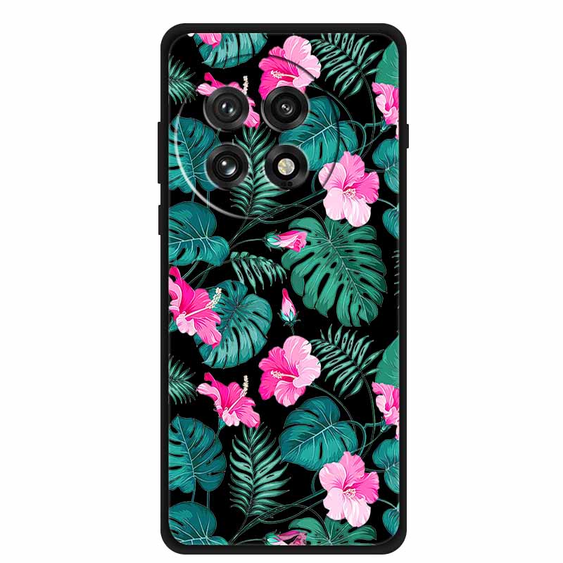 Черный силиконовый чехол для OnePlus 13 5G Чехол Мультяшный кот Мягкая задняя крышка для OnePlus Ace5 5G Ace 5 Pro 13R Чехол для телефона Оболочка Coque