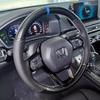 Для Honda Civic 11 XI - Accord Ручная прошивка Нескользящий Черная кожа Углеродное волокно Автомобиль Рулевое колесо Чехол