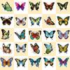 50 Butterfly Stickers Hot Cartoon Colorful Flowers Butterfly Graffiti Stickers Notebook Skateboard Water Cup Stickers