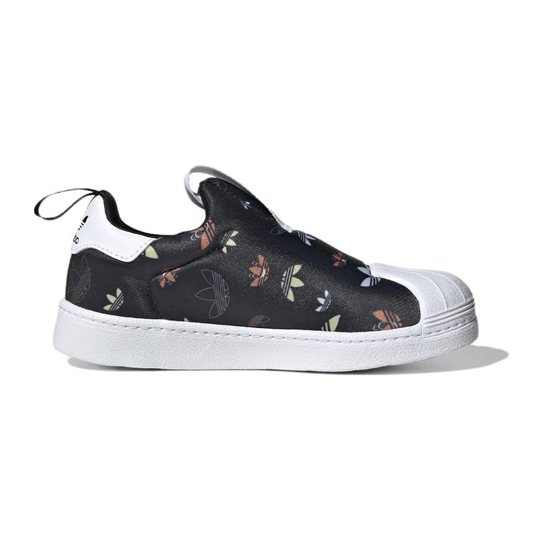 Adidas Originals SUPERSTAR 360 Comfortable Abrasion Resistant Low top Kids' Skateboarding Shoes Black GX1868