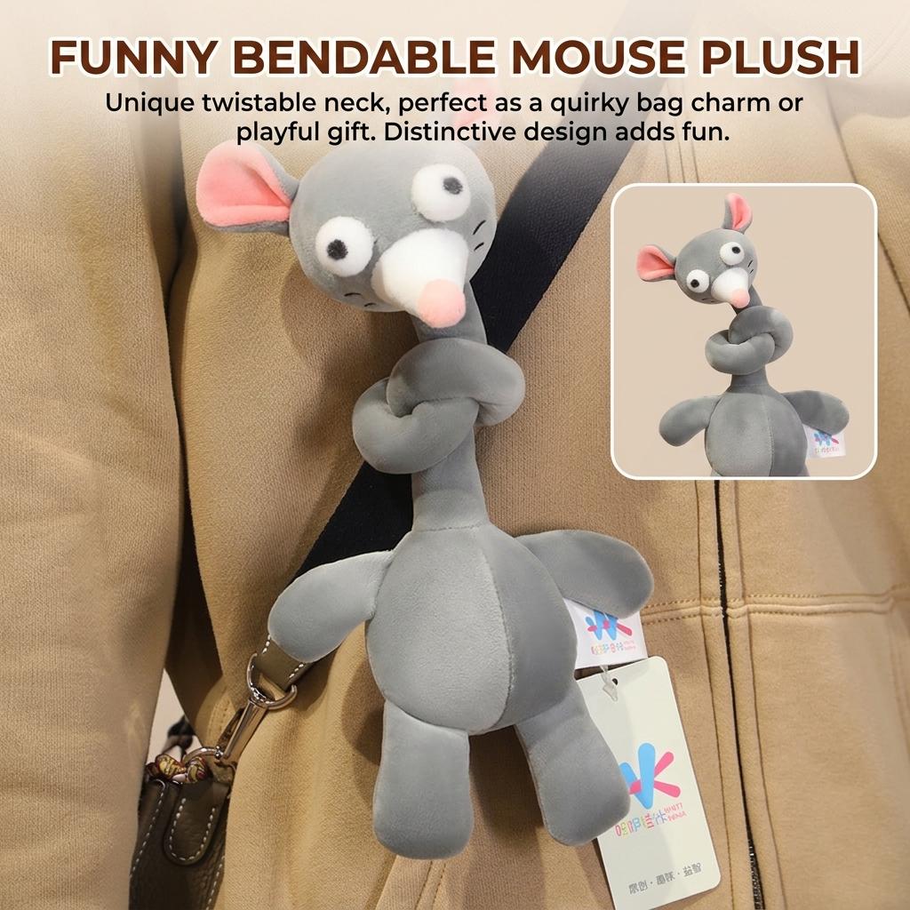 Giraffe Plush Doll Keychain Long Neck Stuffed Animal for Kids Girls Gift