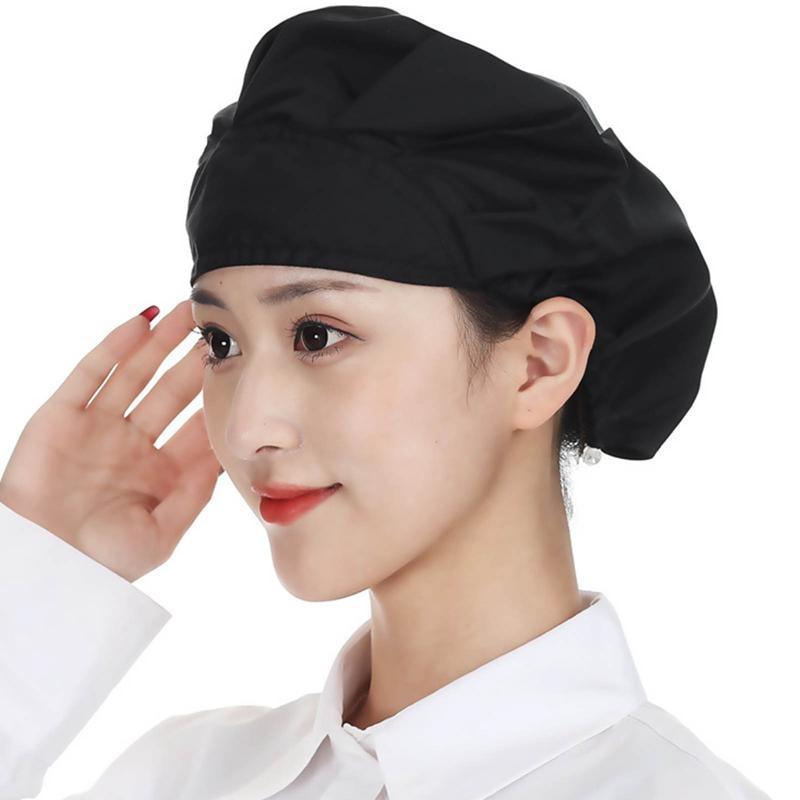 New Elastic Dustproof Cooking Cap Breathable Hotel Cook Cap Kitchen Hat Men Women Workshop Caps Chef Hat Restaurants Accessories