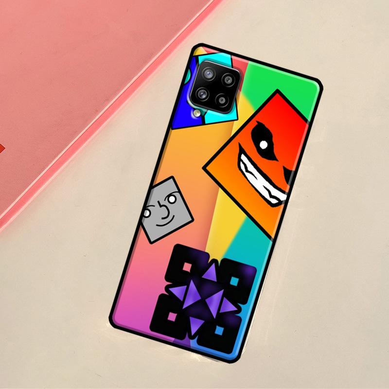 Игра Geometry Dash Чехол Для Samsung Galaxy A54 A34 A14 A52 A32 A12 A22 A72 A13 A23 A33 A53 A73 A51 A71 Обложка