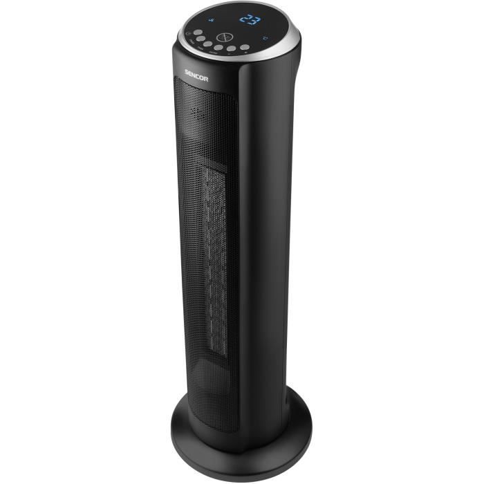 Radiateur tour en céramique - SENCOR - SFH 8990BK - Jusqu'à 2000 W - 3 modes - 24 m² / 60 m³ - Télécommande - Noir