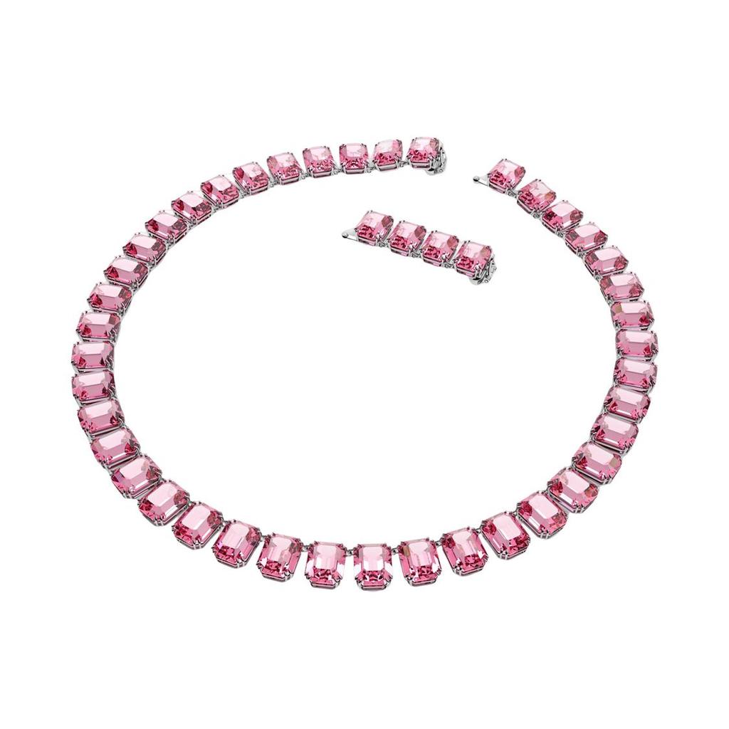 Swarovski Кристальный ожерелье Milleni восьмиугольной огранки для женщин Розовый 5608807