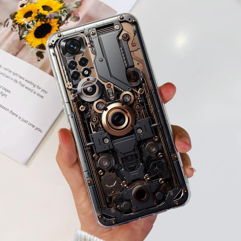 For Xiaomi Redmi Note 11 Case Note 11s Cover Popular Butterfly Dragon Soft Silicone Clear Case For Redmi Note 11S 5G Note11 Capa