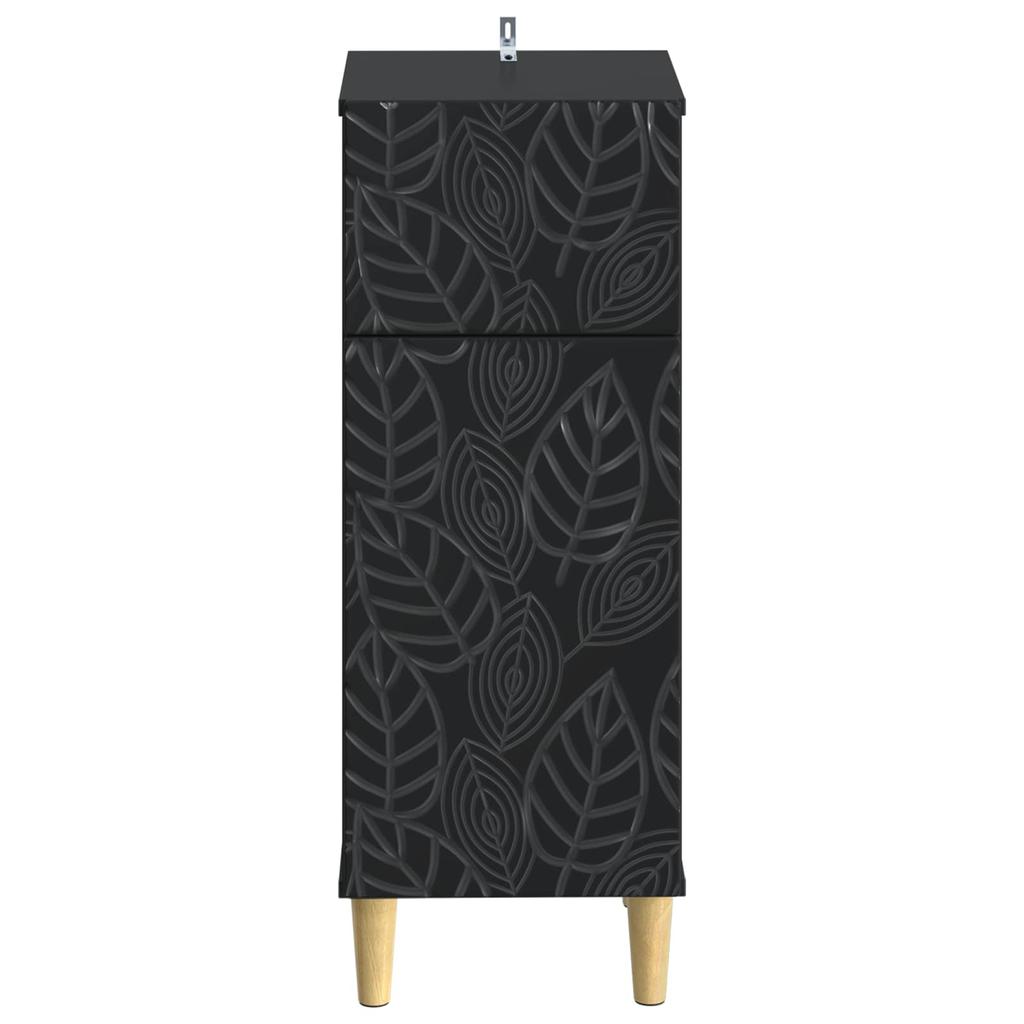 Bathroom Storage Cabinet DELFT Black 30 x 31 x 80 cm