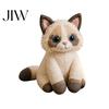 DIY Cat Patchwork Kit Kit, Create Adorable Ornament, 3D Animal Sewing Plush Toy Set Cute Kitty Craft for Adults Beginners, Home Decor