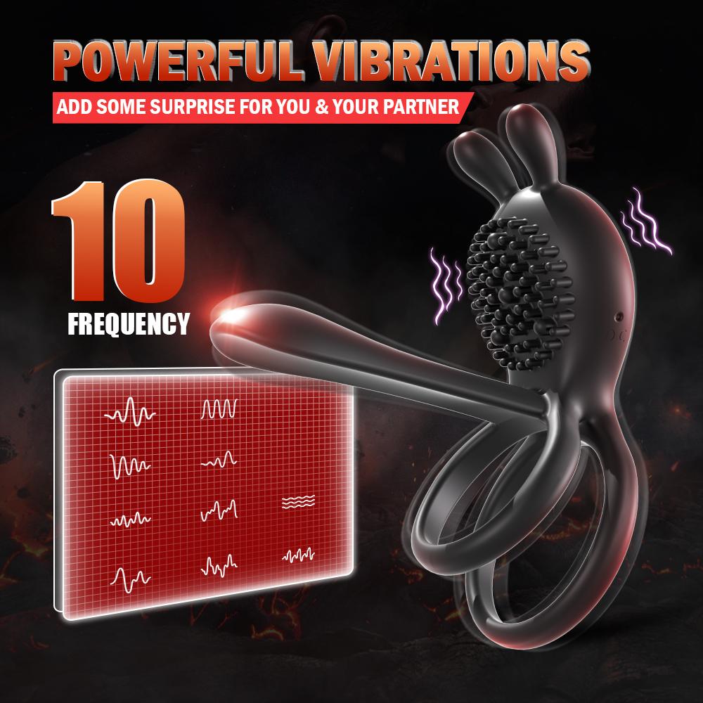 APP Беспроводное управление Вибрирующее кольцо на пенис Вибратор для пениса Преждевременная эякуляция Стимулятор точки G Клитора Секс-игрушки для пар для мужчин