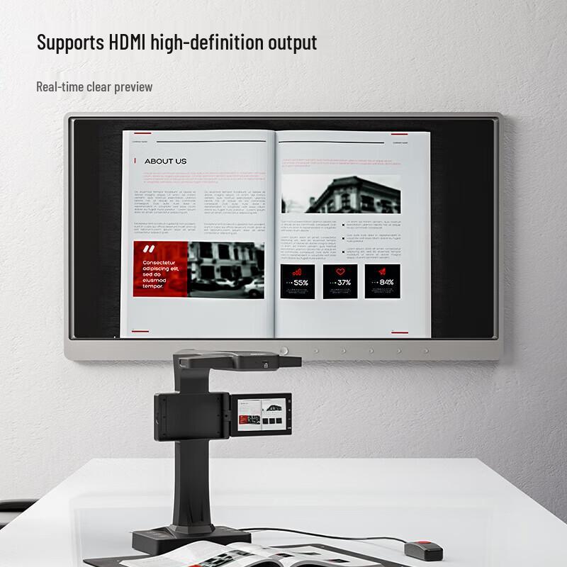 Deli High-Speed Document Camera & Scanner CN plug (adapter included)