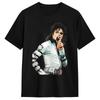 Футболка Michael J Jackson Live At Wembley Bad World Tour 1988 Летние футболки Хлопок Харадзюку Футболка Для Унисекс Дизайн Одежда