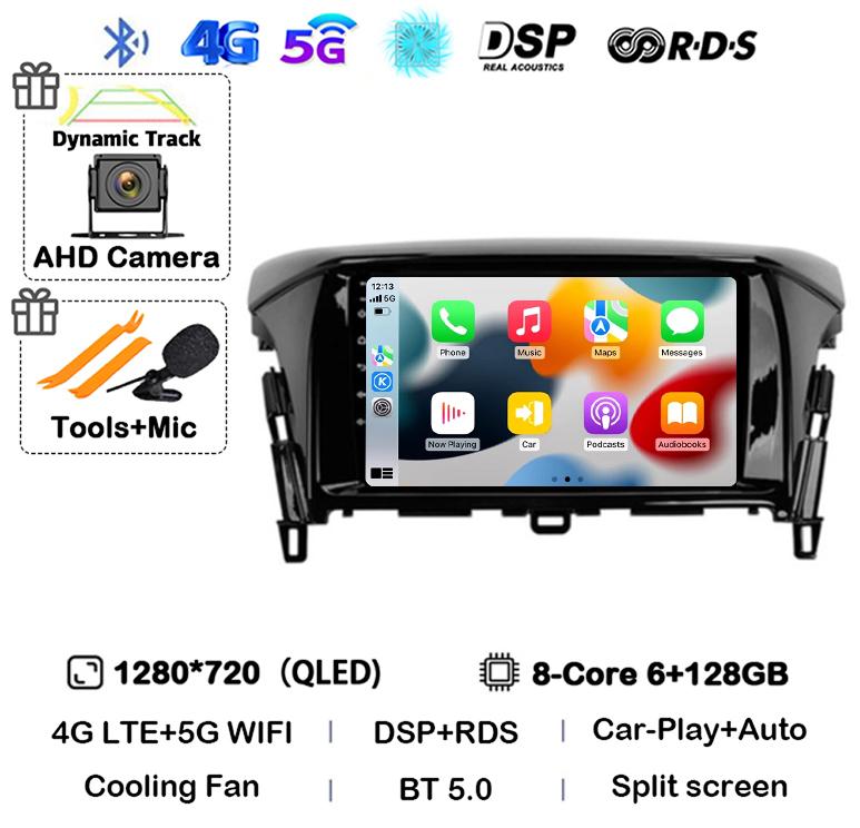 Android 14 Carplay Auto For Mitsubishi Eclipse Cross 2017 2018 2019-2022 Car Radio Stereo Multimedia Video Player Navigation GPS