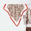 New Women's Temperament Small Square Scarf Decorative Scarf Velvet Small Silk Scarf New Autumn and Winter Warm Scarf
