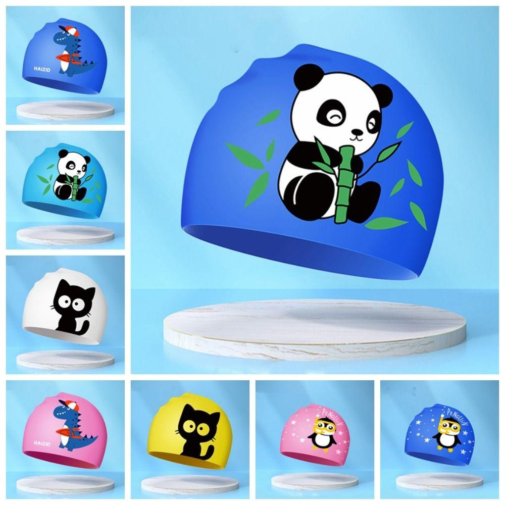 Водонепроницаемая детская шапочка для плавания Силиконовые шапочки для купания Шапочка Водный спорт Детская шапочка для плавания Мальчики Девочки