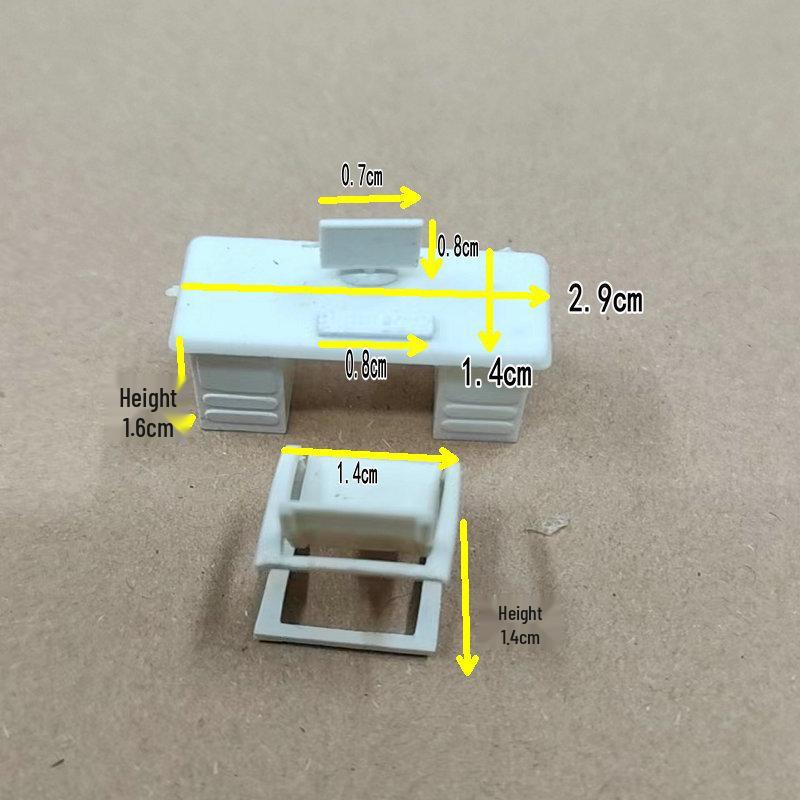 Сделай сам 1:Набор мебели для песочного стола в масштабе 1:50