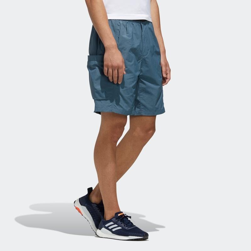 adidas M Tec Wv Sho Sports Cargo Quick Dry Breathable Shorts Blue Men's FM5403