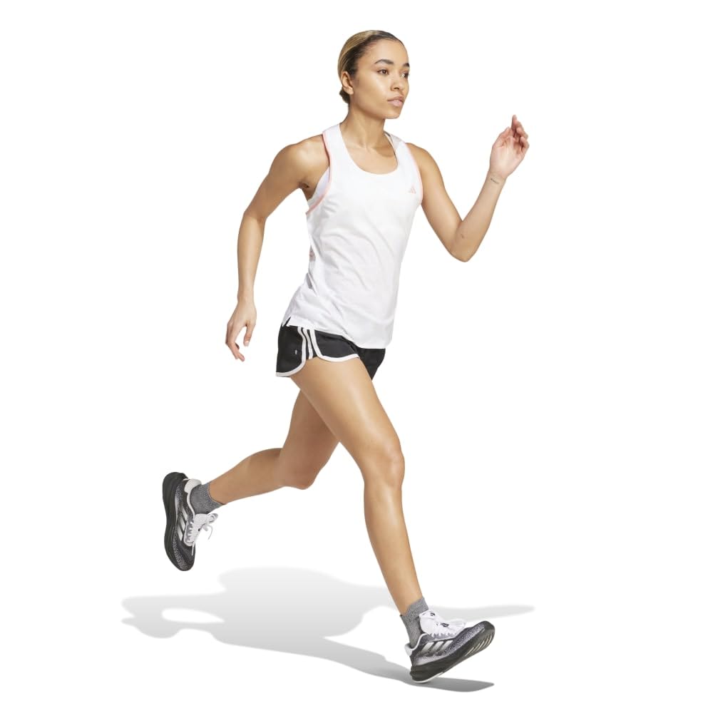 Майка для бега Adidas, Adizero Tank, женская, HBM10, белая (IY5080), Размер L