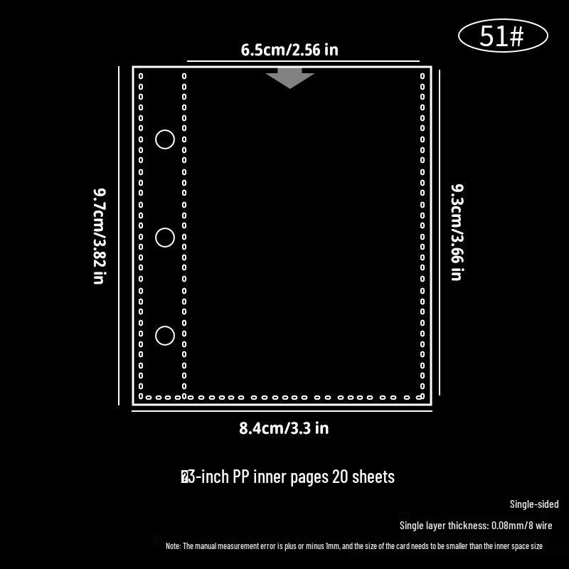 A6/A7 Double Buckle PVC Transparent Binder Planner with Detachable Shell