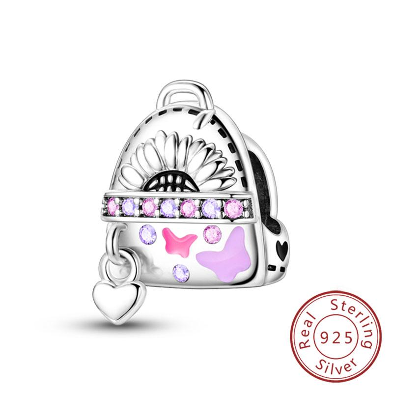 Подходят оригинальные медные шармы-бусины, бант, флакон духов, розовые шармы для женщин, изящные украшения DIY, подарки на день рождения