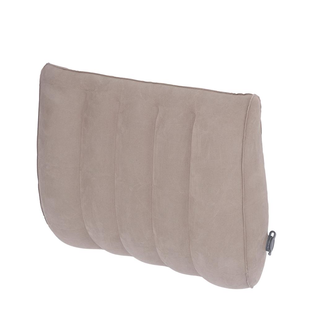 Inflatable Lumbar Pillow Portable Inflatable Lumbar Support Pillow for Car Office Travel Gray