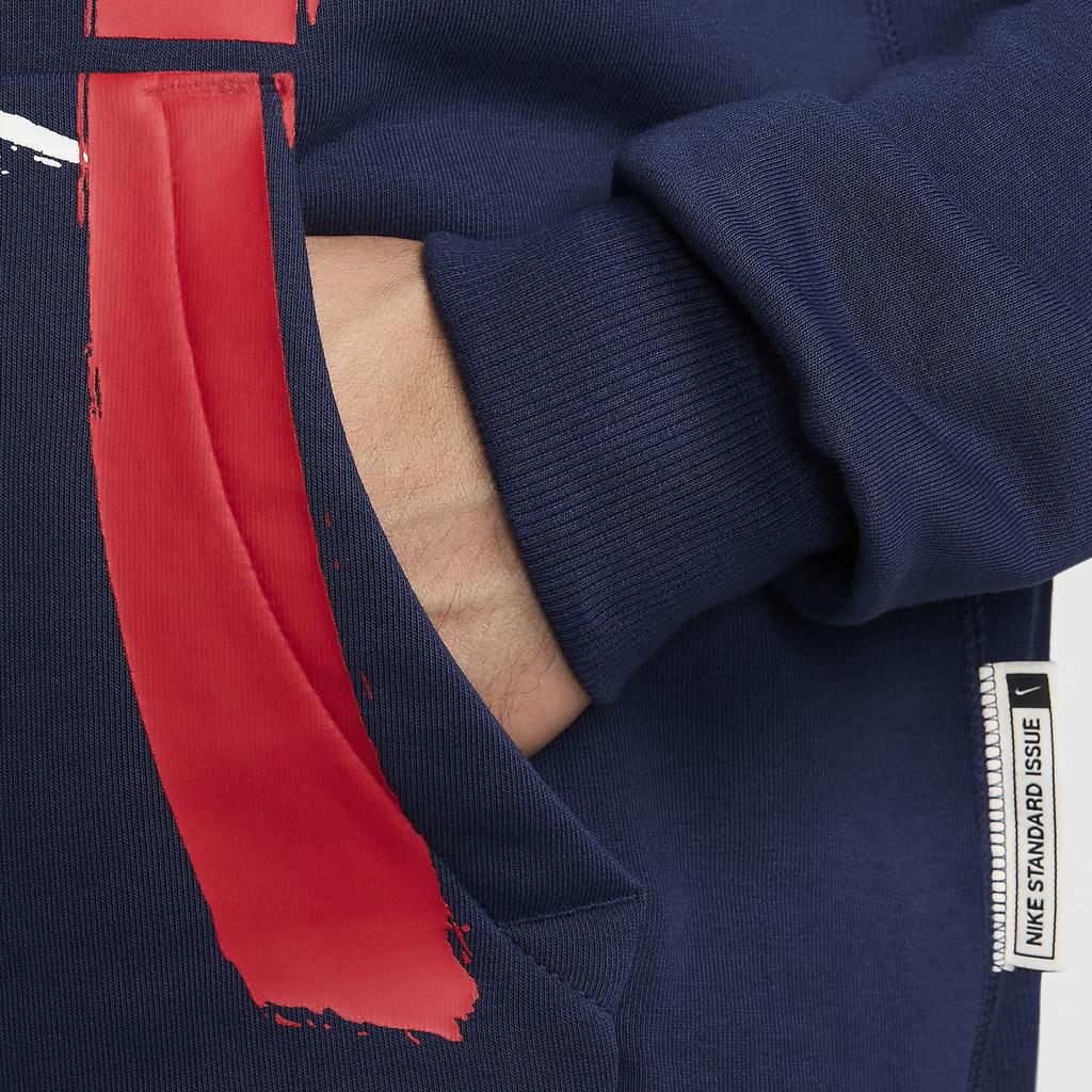 Nike Стандартный выпуск Dri-Fit Paris Saint-Germain легкая удобная толстовка с капюшоном мужские толстовки темно-синего цвета FQ3218-410