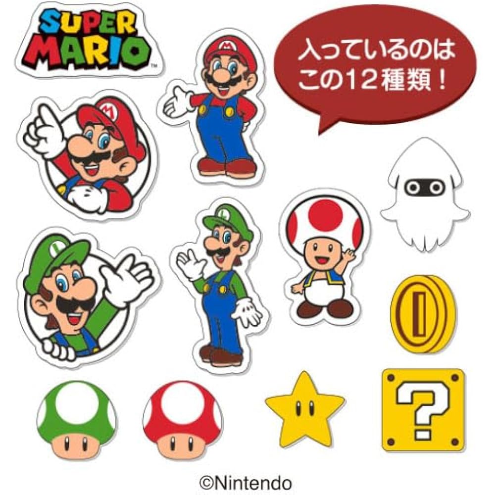 ENSKY (ENSKY) Пушистые наклейки Super Mario