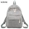 SCIONE Рюкзак из мягкой ткани, женский вельветовый дизайн, школьный полосатый рюкзак для девочек-подростков, сумка mochila