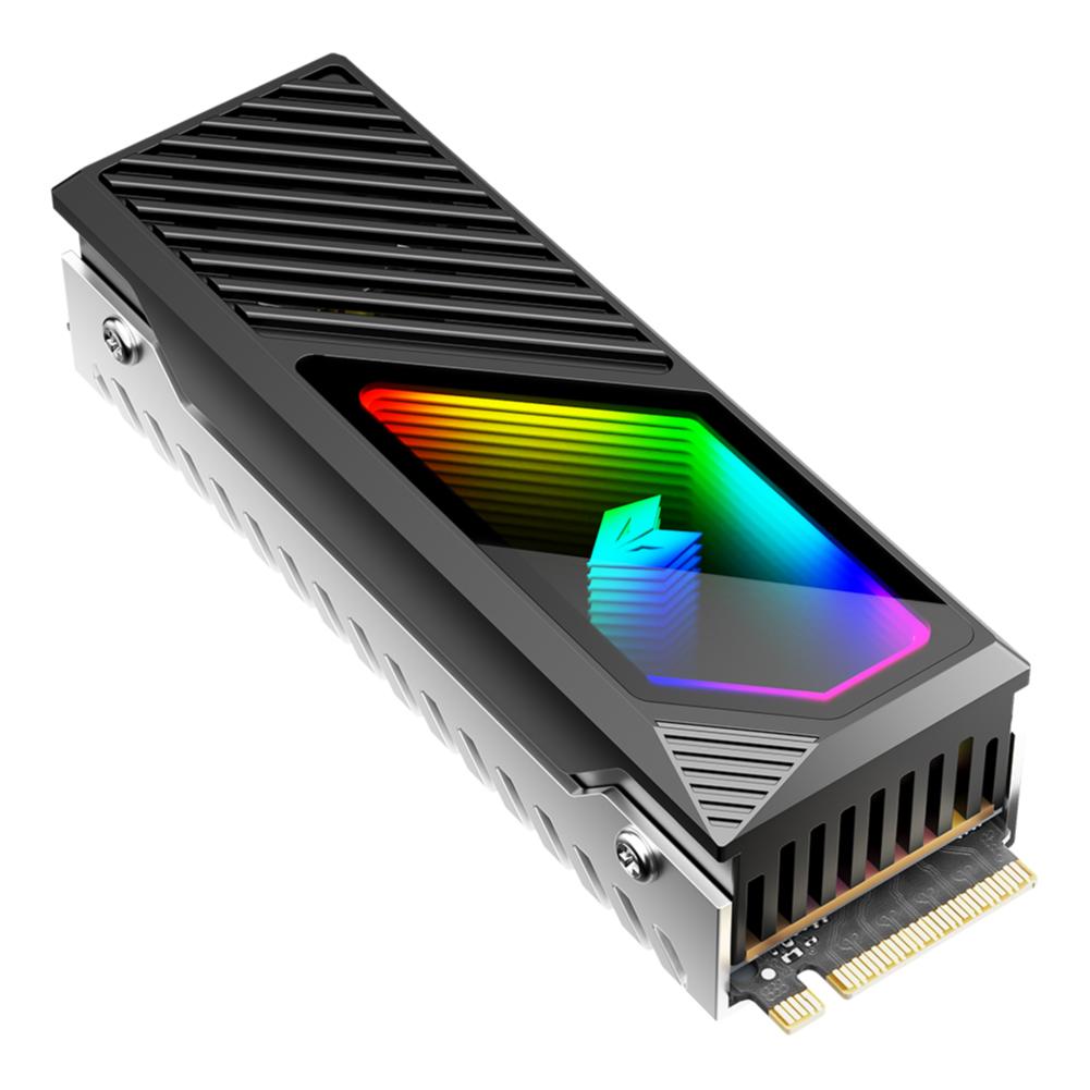 Радиатор для M.2 2280 SSD Радиатор из алюминиевого сплава для SSD 5 В 3-контактный ARGB Встроенный охлаждающий вентилятор Радиатор для жесткого диска Радиатор для M.2