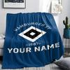 1PC Custom Name HSV Patterned Flannel Blanket Suitable For All Seasons for Home Decor Warmth and Comfort Gifts Holiday Present -HE68