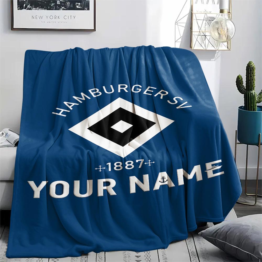 1PC Custom Name HSV Patterned Flannel Blanket Suitable For All Seasons for Home Decor Warmth and Comfort Gifts Holiday Present -HE68