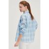 Huit Ultra Lightweight Sheer Check Shirt Htwsu6j04t