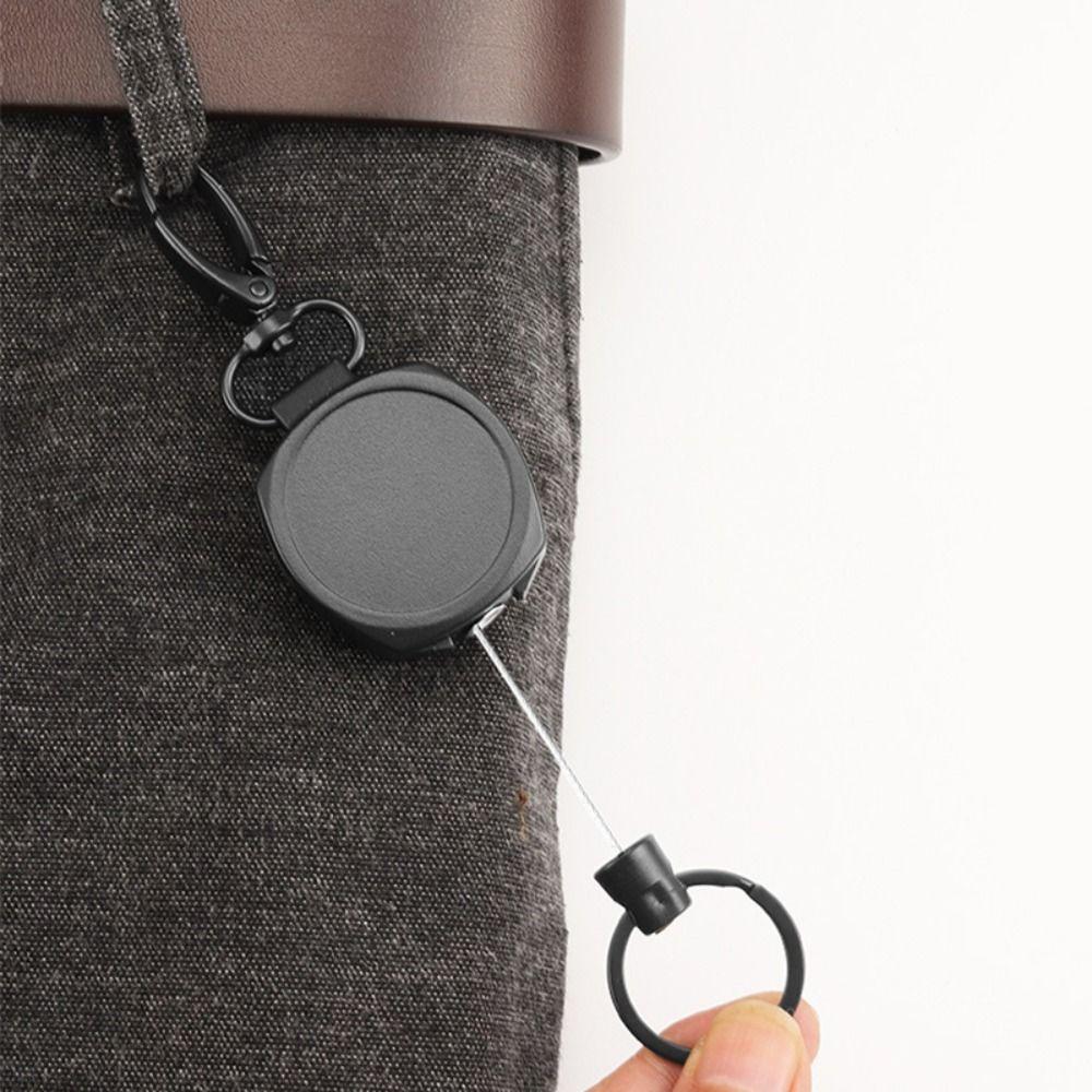 Easy-to-pull Retractable Key Ring Anti Lost Retractable Pull Badge Reel Badge Holder Female